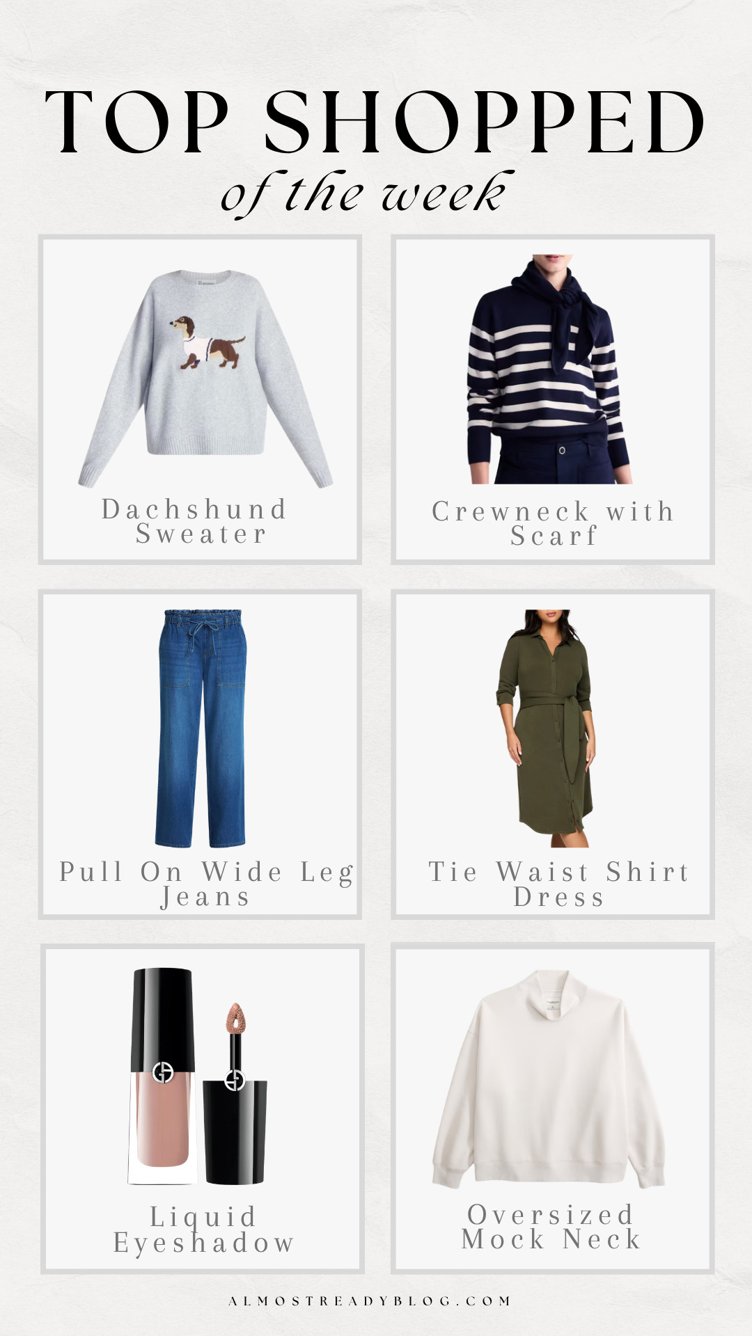 Top shopped of the week! 

Top sellers, watchnow, fall outfits, new arrivals, walmart finds, Abercrombie, beauty, Amanda west, almost_readyblog #LTKootd 

 #LTKSeasonal
