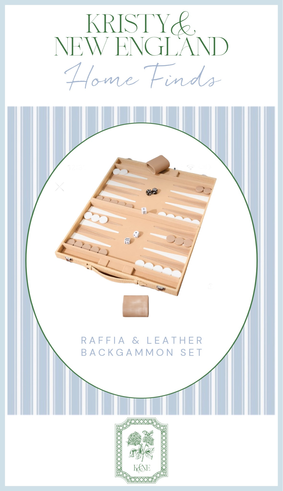 Leather & raffia backgammon set. Love this one! 

#LTKGiftGuide #LTKhome