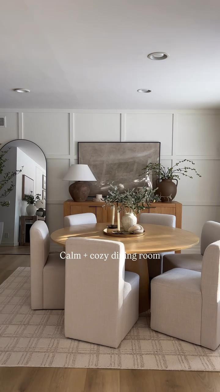 Calm + cozy dining room views ✨

#LTKSeasonal #LTKSaleAlert #LTKHome