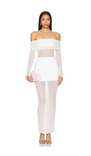 Fio Maxi Dress in White | Revolve Clothing (Global)