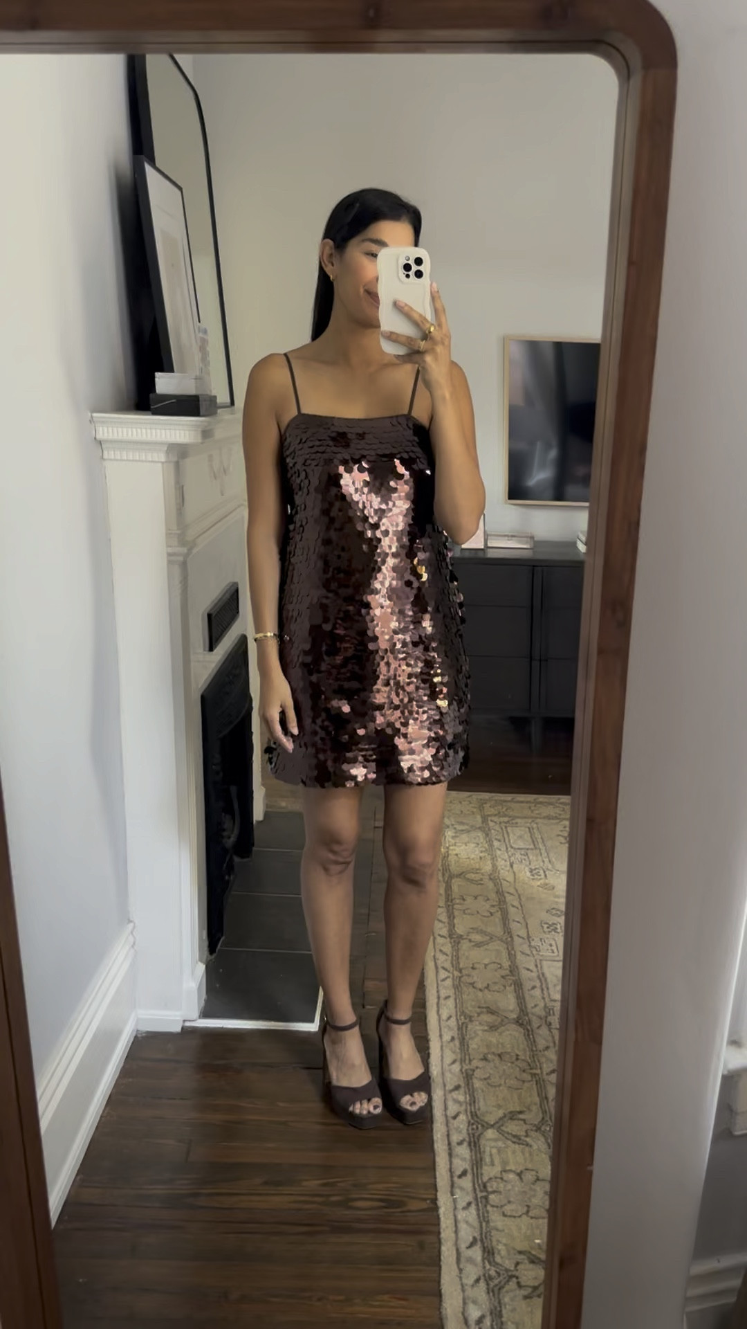 Sequin mini arrived! So cute and fits TTS  

#LTKfindsunder50 #LTKSeasonal #LTKHoliday