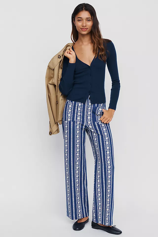 Maeve Colette High Rise Full Length Ponte Pants | Anthropologie (US)