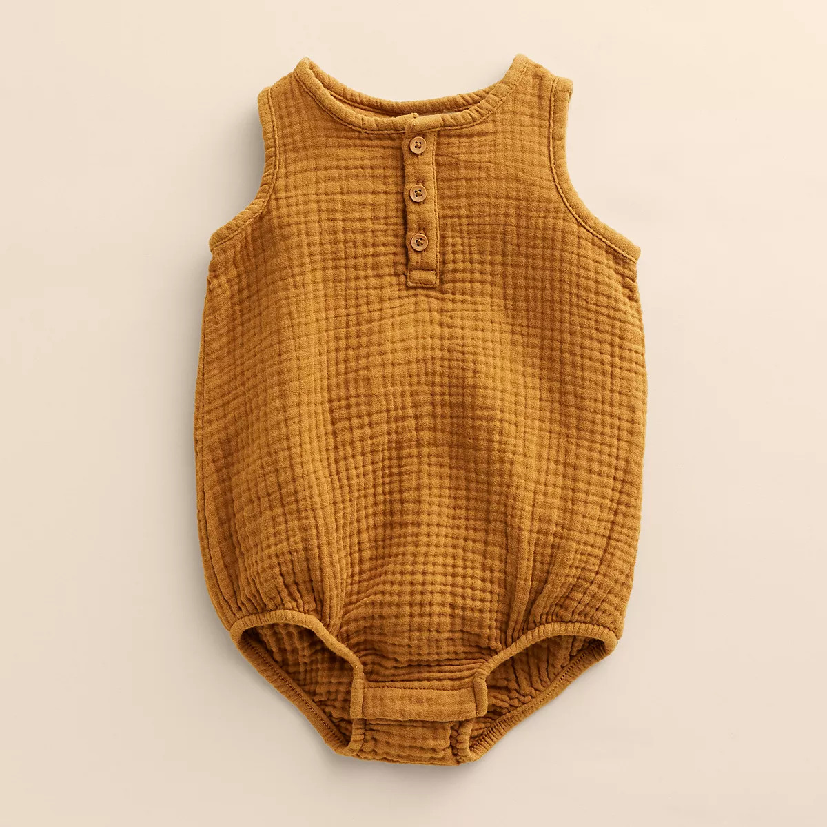 Baby Little Co. by Lauren Conrad Organic Gauze Henley Bubble Romper | Kohl's