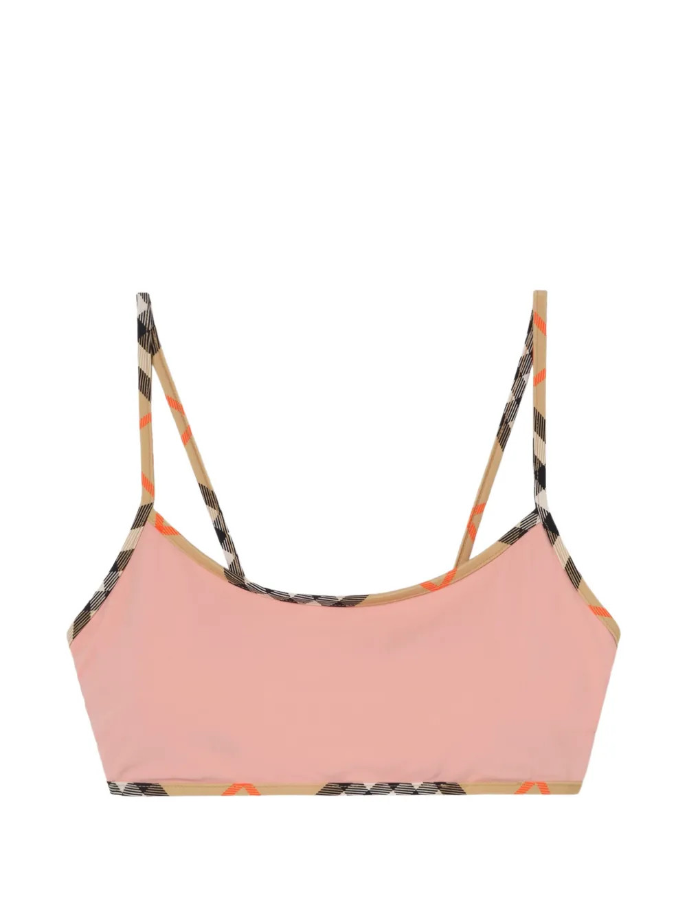 Burberry Top Bikini Con Finitura Check | Rosa | FARFETCH IT | Farfetch Global