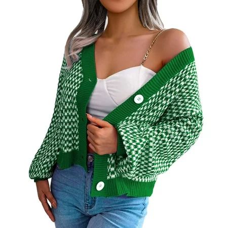 Larisalt Womens Cardigan Sweaters Women s Cardigan Sweater Cotton Button-Down Long Sleeve Oversized  | Walmart (US)