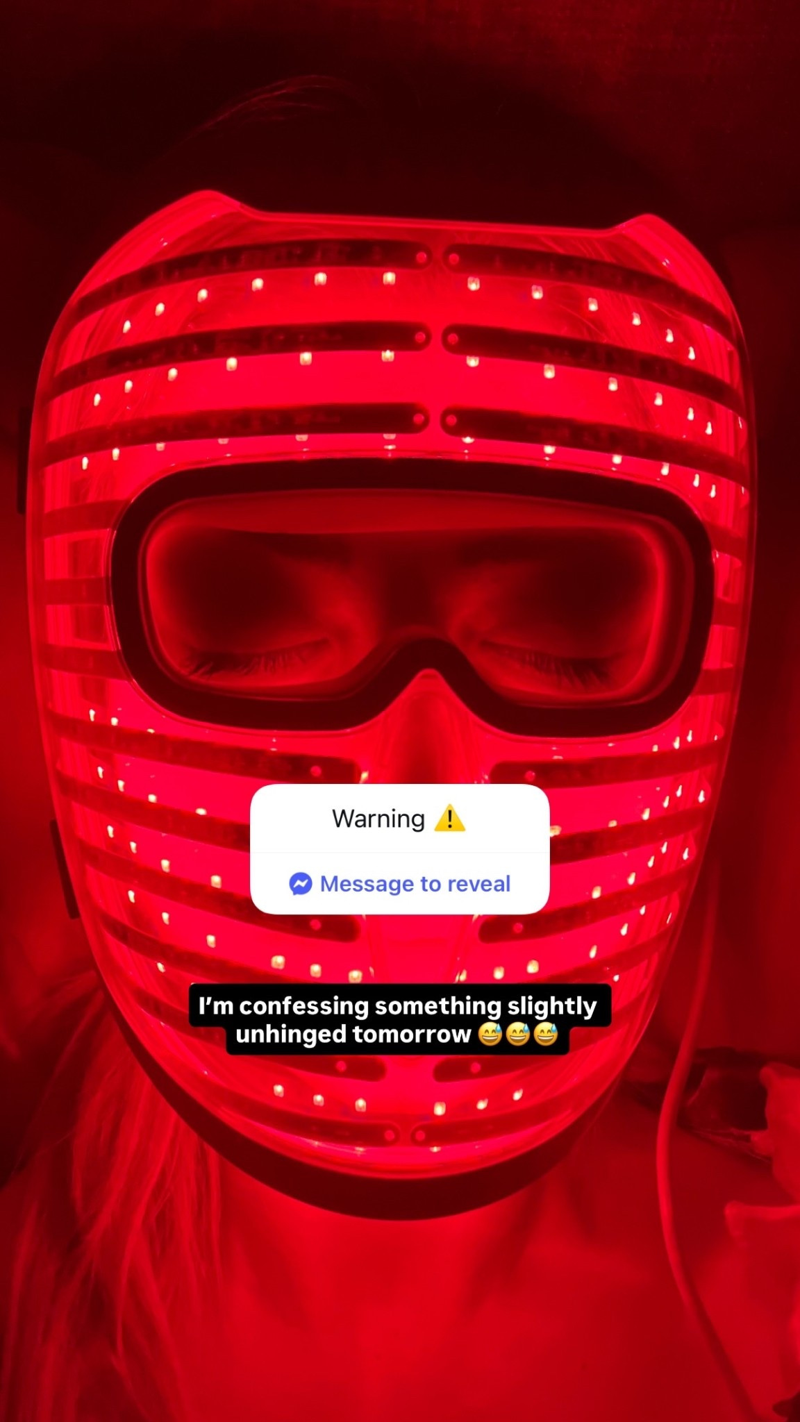 I’m confessing something slightly unhinged tomorrow 😅😅😅