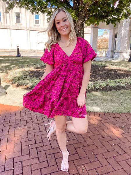 Spring is coming to GA! This dress is so cute to bring into spring or fall. Flowy fit. 

#LTKstyletip #LTKfindsunder100 #LTKSeasonal