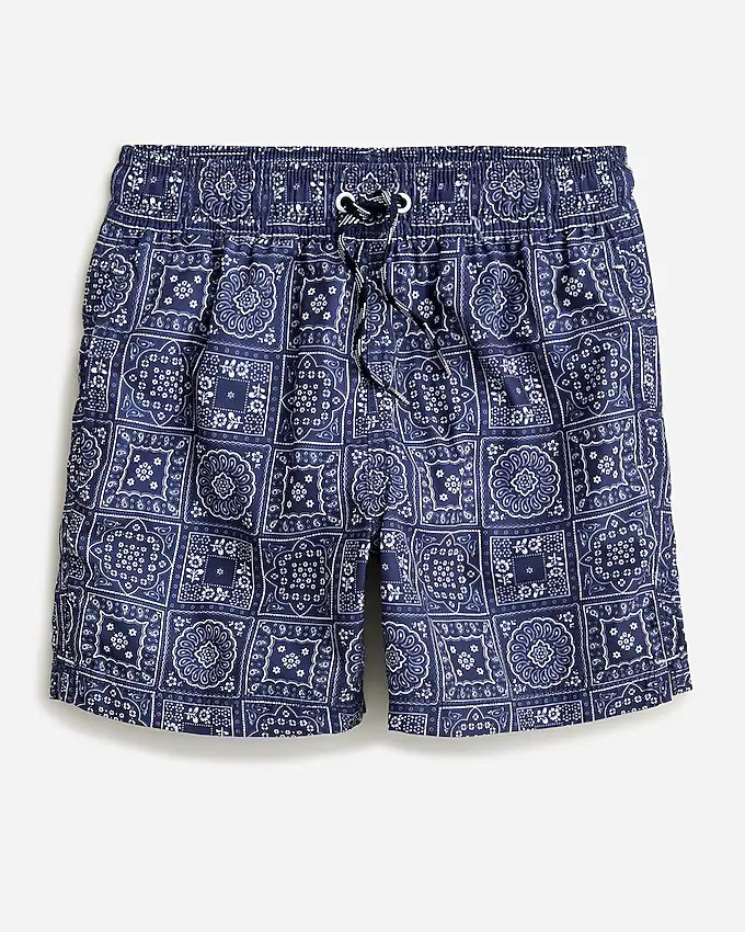 Boys' printed swim trunk with UPF 50+ | J. Crew US