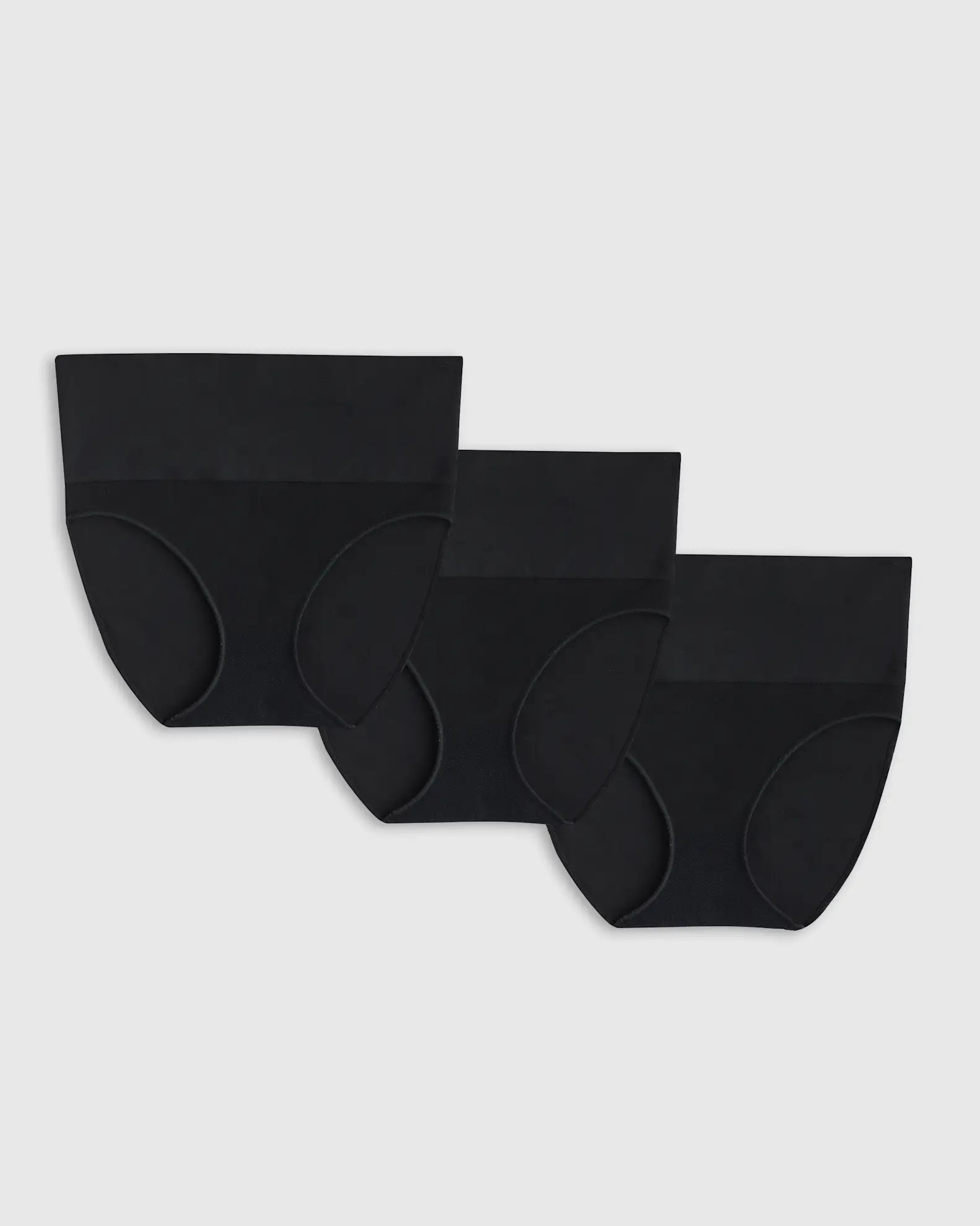 Shaping High-Waisted Brief (3-Pack) in Black | Quince