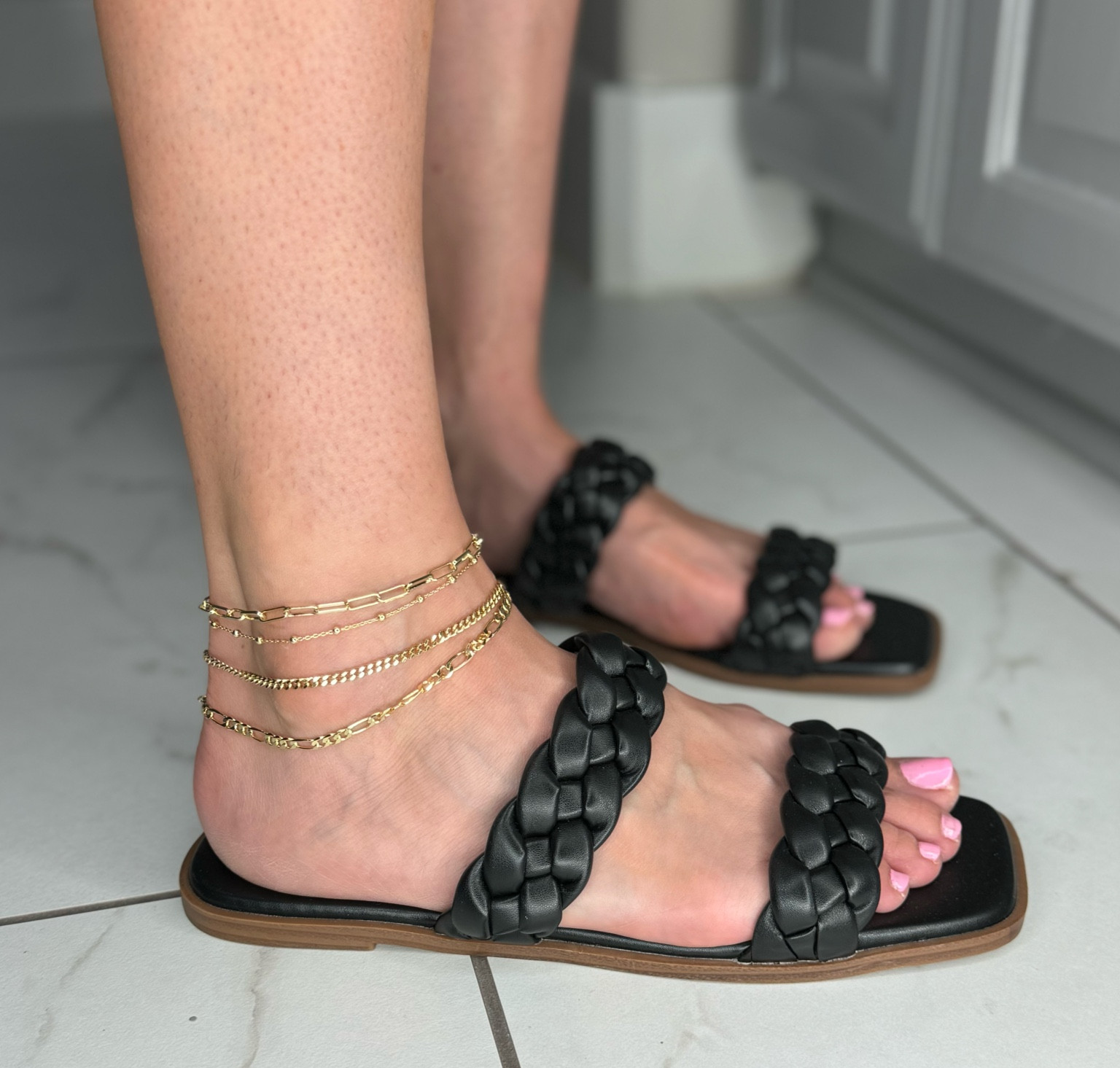 My braided sandals are on LIMITED TIME DEAL! They run TTS & have other colors. My anklets are also ON SALE & have a clickable 20% OFF coupon! I love the paper clip links on this set of 4!

#LTKSeasonal #LTKSaleAlert #LTKShoeCrush