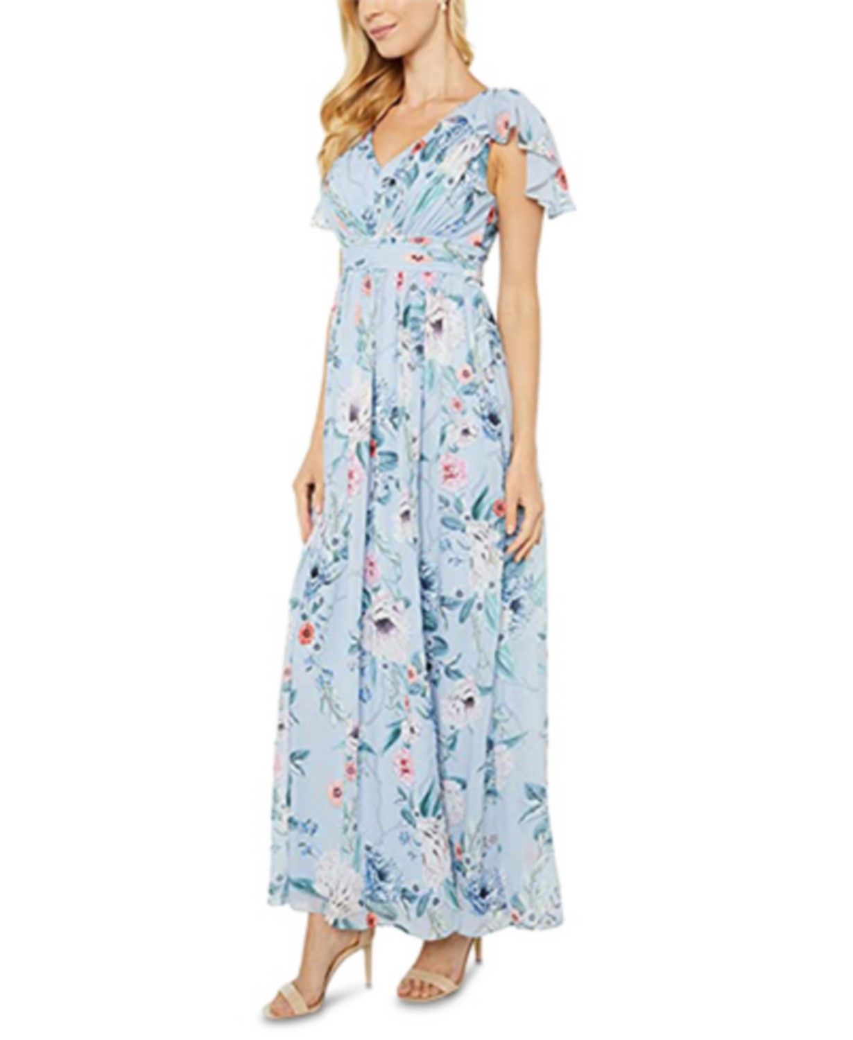 Adrianna Papell Petite Printed Chiffon Dress & Reviews - Dresses - Petites - Macy's | Macys (US)