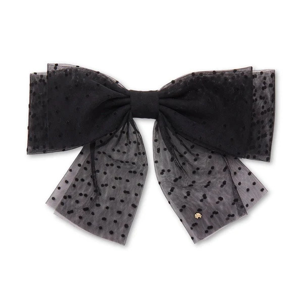 JET SWISS DOT SHEER BOW BARRETTE | LELE SADOUGHI