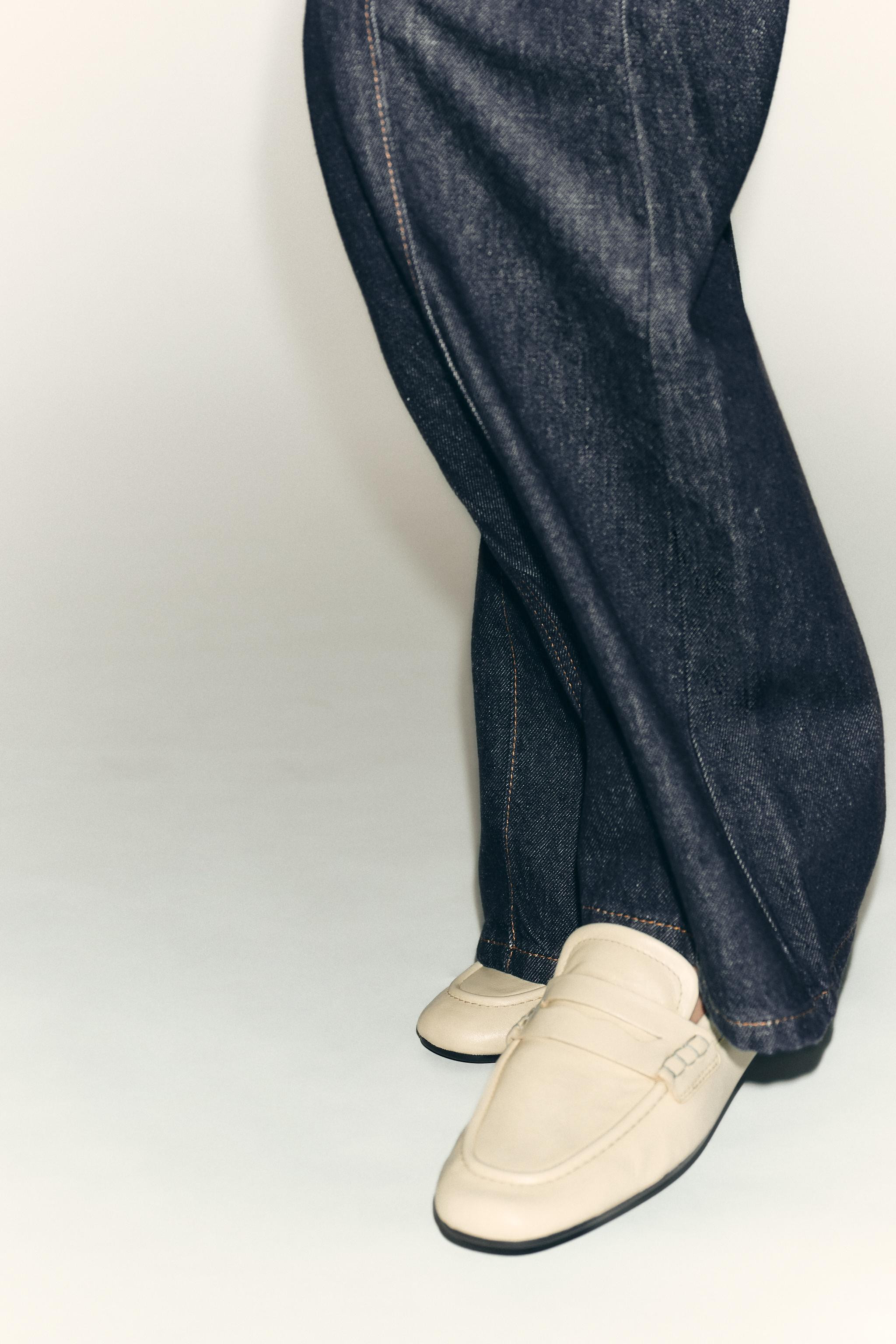 LEATHER PENNY LOAFERS | Zara US