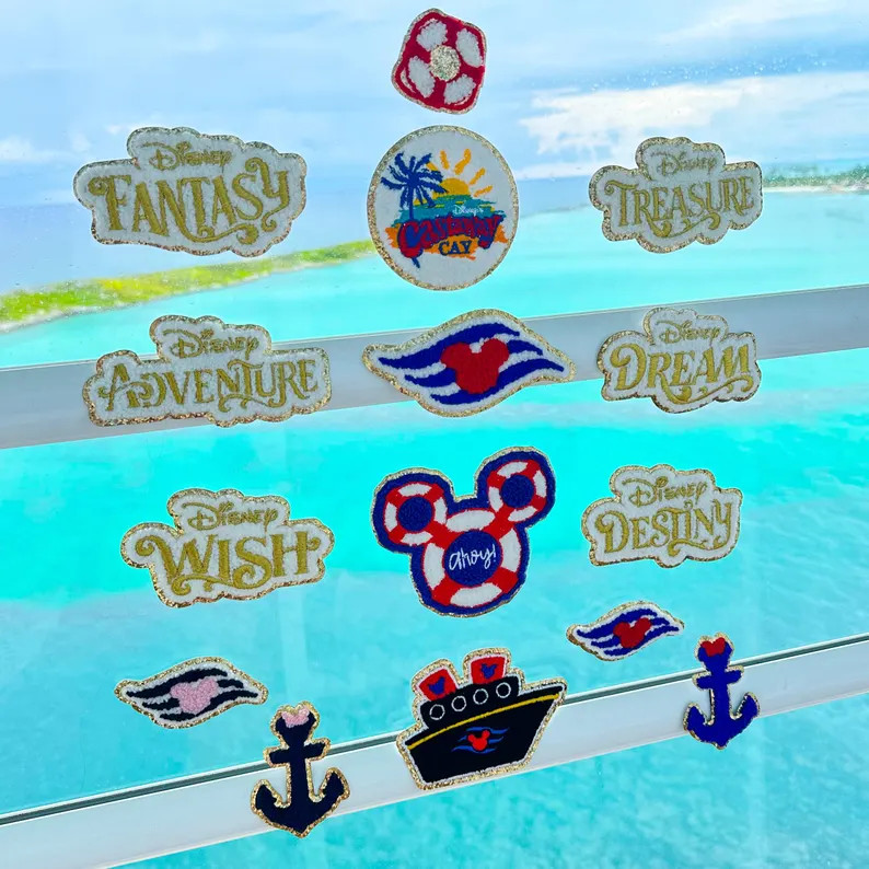 Disney Cruise Patches. Disney Cruise Line Iron on Patches. Disney Cruise Logo Patch Minnie Anchor... | Etsy (US)
