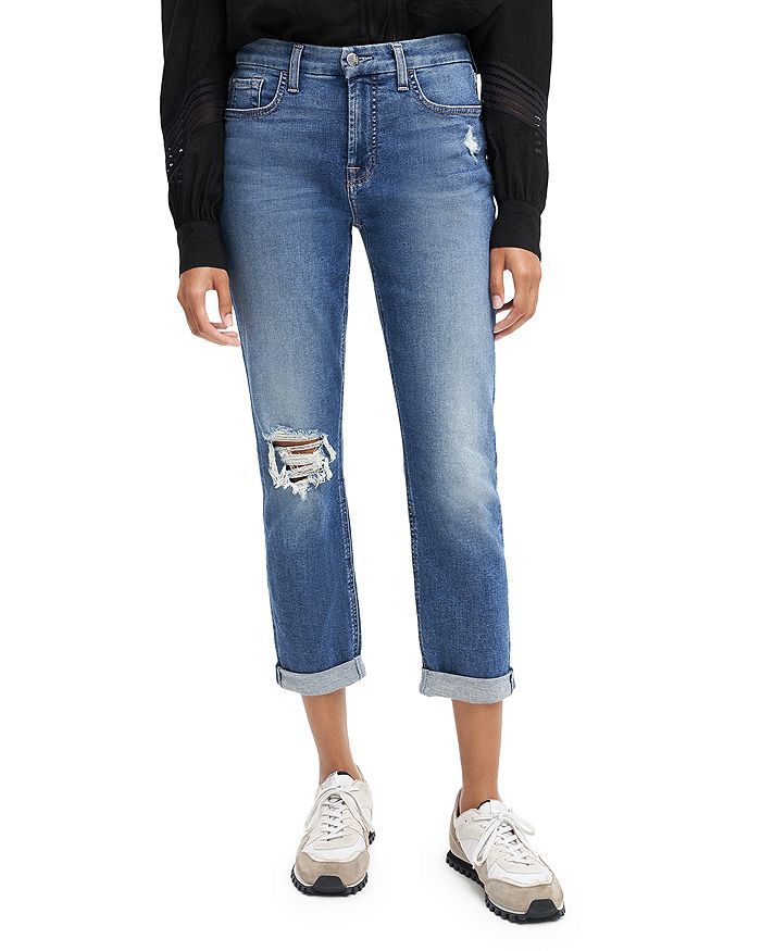 Slim Cropped Boyfriend Jeans in Crest | Bloomingdale's (US)