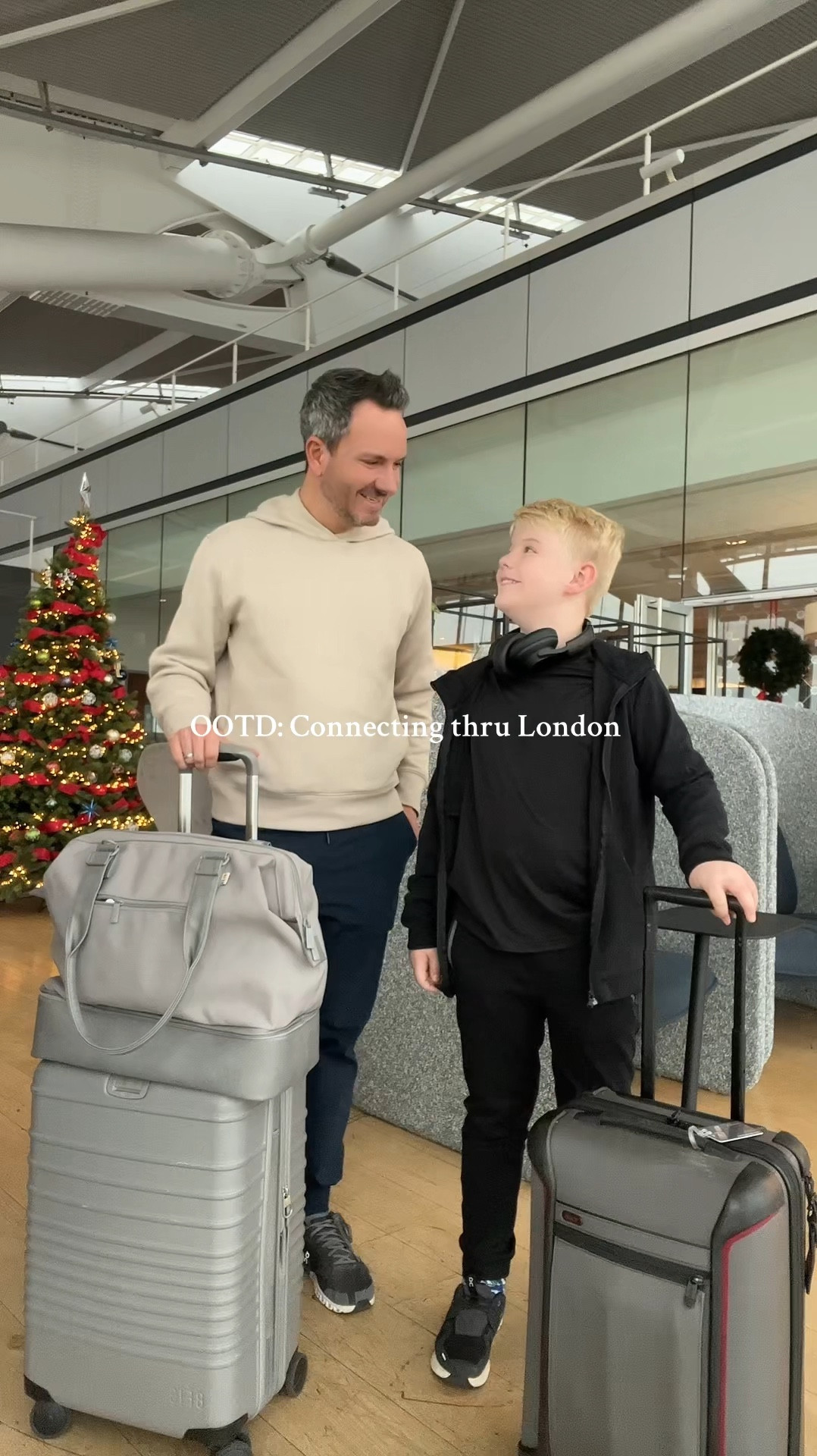 Comfort and style while connecting thru Heathrow Airport #airportoutfit #travelfit

#LTKTravel #LTKMens #LTKKids