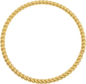 14K Gold Plate Rope Bangle Bracelet | Nordstrom Rack