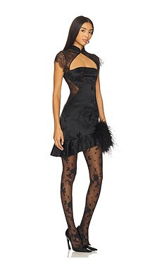 Kim Shui Lucy Lace Qi Pao Dress in Black from Revolve.com | Revolve Clothing (Global)