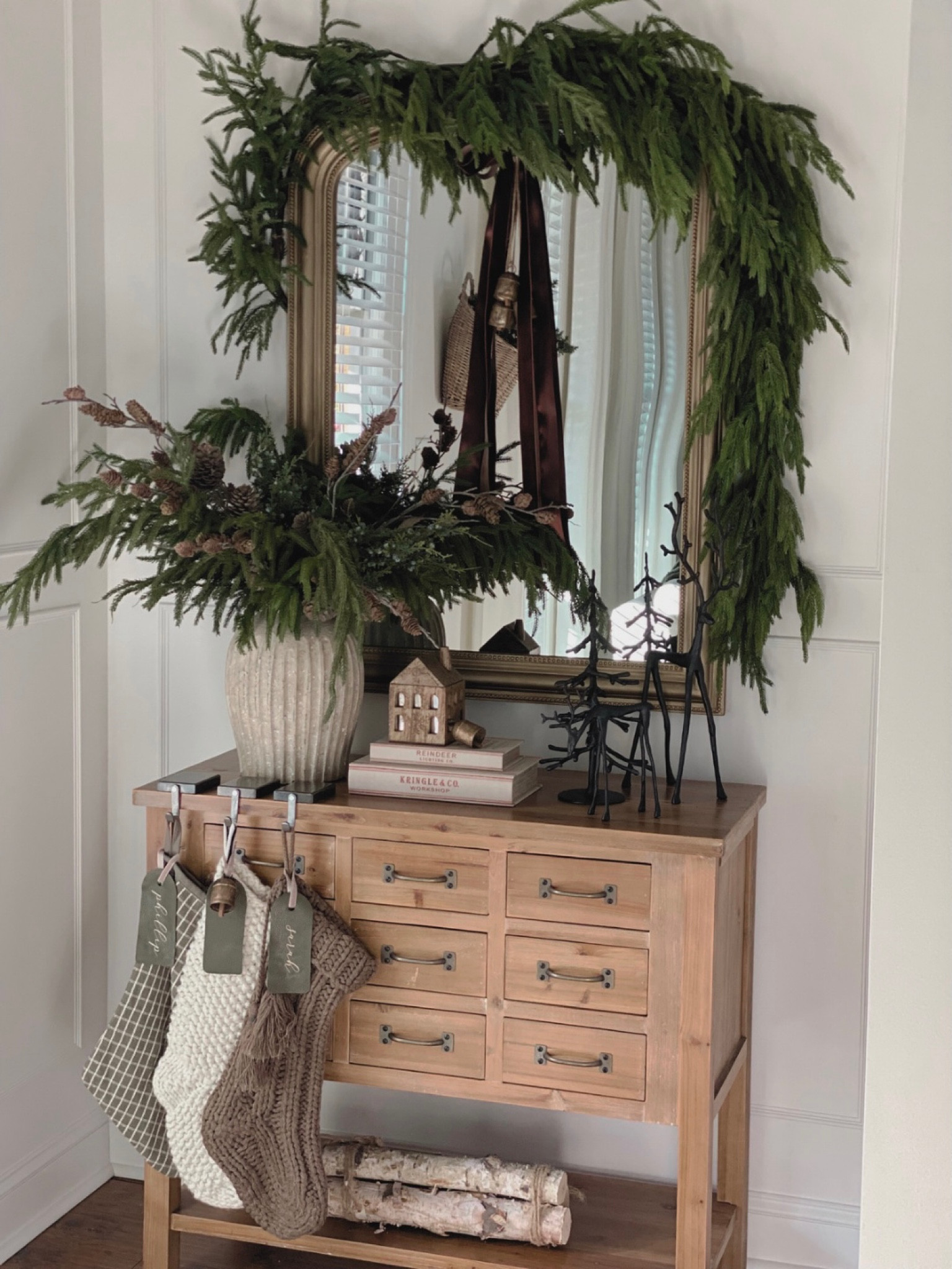 Early Christmas entryway

#LTKhome #LTKSeasonal #LTKHoliday