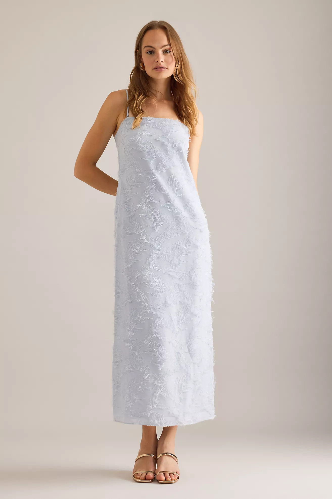 Samsoe Samsoe Salazio Textured Midi Dress | Anthropologie (UK)