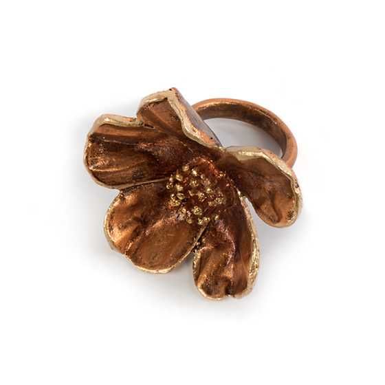 Autumn Magnolia Napkin Ring | MacKenzie-Childs