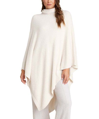 Barefoot Dreams® Cream Turtleneck Asymmetric Hem Poncho - Plus | Best Price and Reviews | Zulily | Zulily