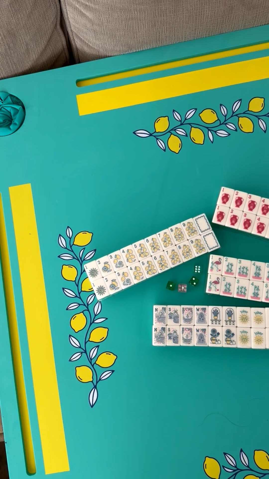Floating mahjong set is back in stock! I finally snagged one in the lemons! The tiles and floating mat are SO cute! What a great deal!

Mahjong set, mahjong tiles

#LTKSeasonal #LTKSaleAlert #LTKmomlife