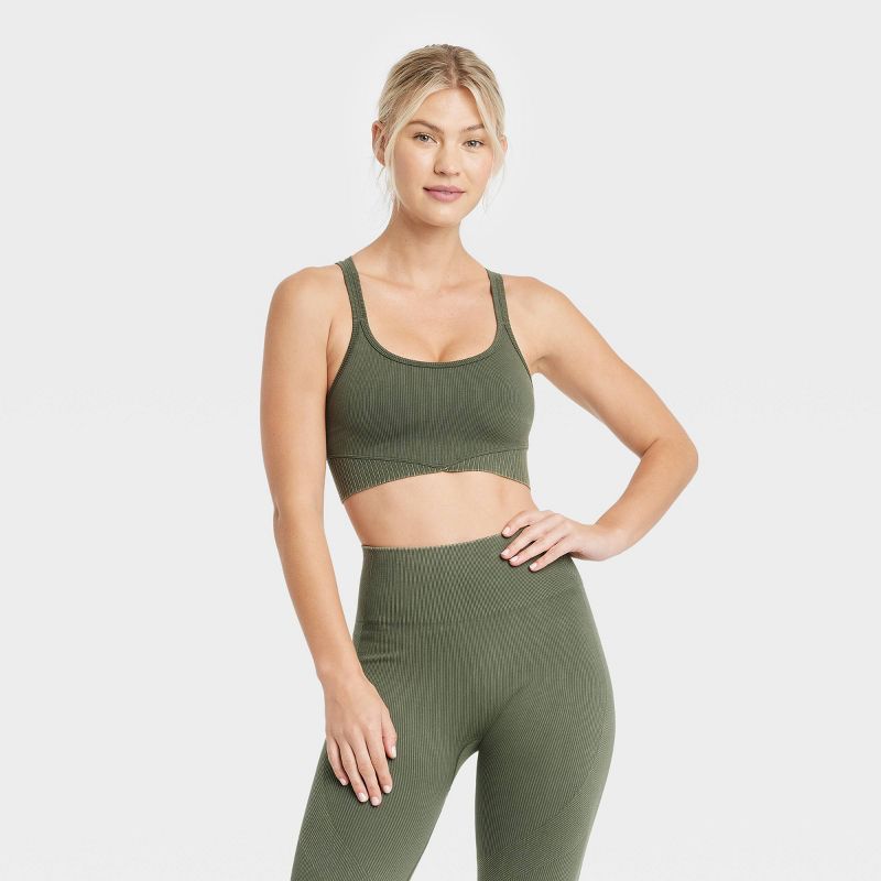 Women's Ribbed Seamless Bra - JoyLab™ | Target