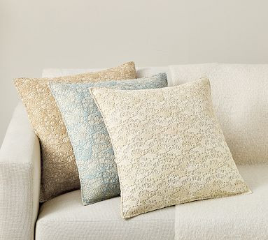 Coral Reef Embroidered Pillow | Pottery Barn (US)