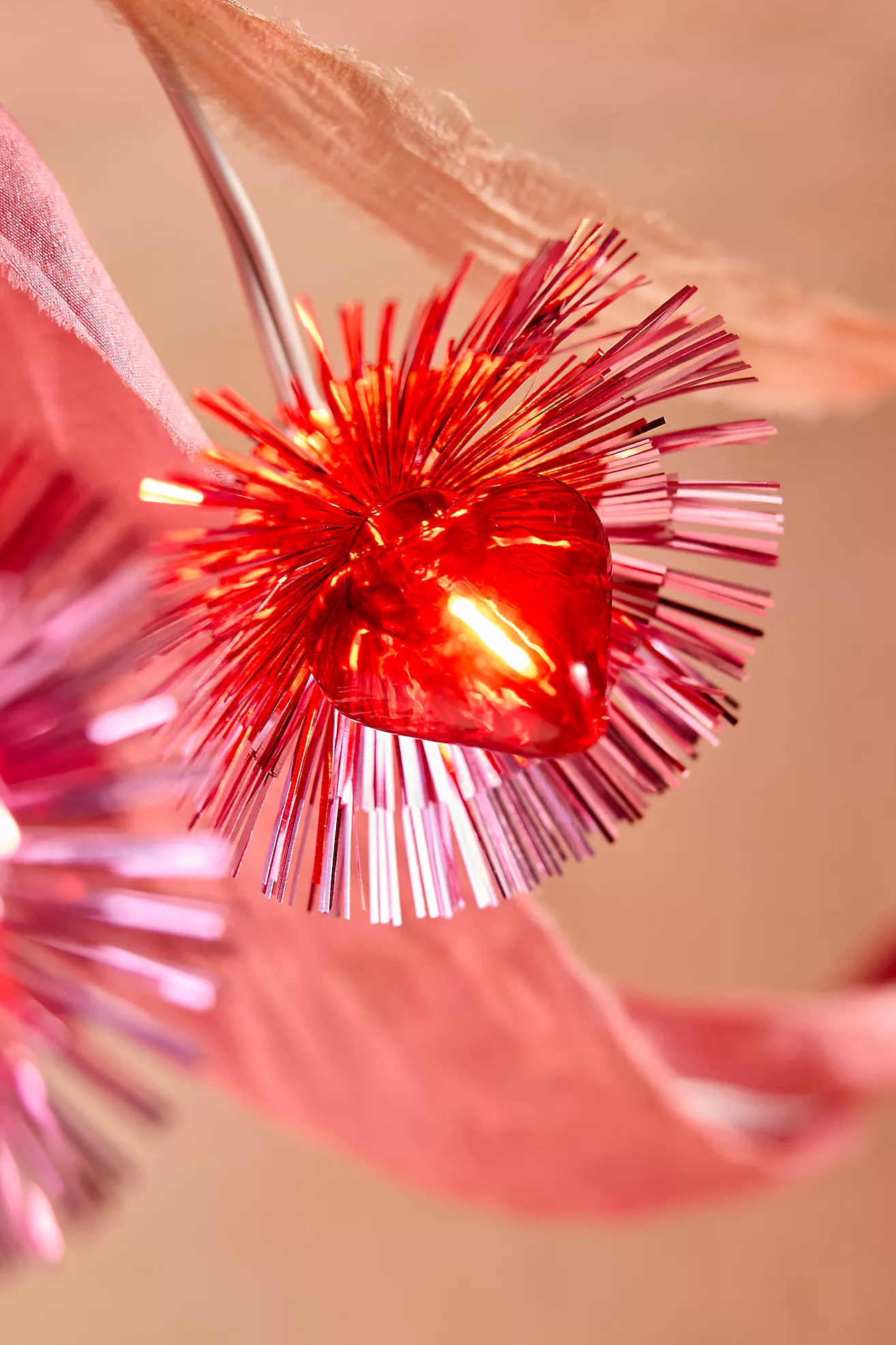 Stargazer Pink Tinsel Light Reflectors, Set of 30 | Anthropologie (US)