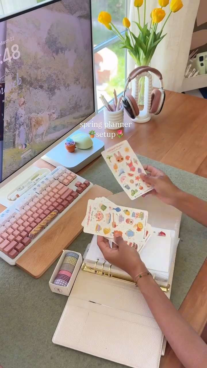 setting up my spring planner is a fresh start for spring!!🌷 

 #LTKselfcare #LTKHome