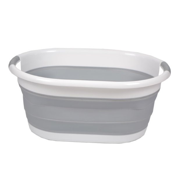 Collapsible Plastic Laundry Basket - Large Folding Pop Up Laundry Basket Space Saving Storage Con... | Walmart (US)