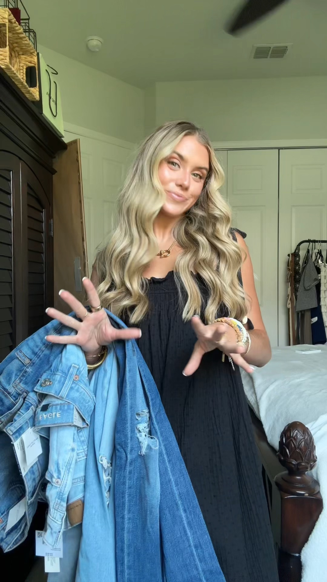 The Puddle Jean trend is all over my FYP and wide leg baggy fit denim are here to stay for Fall 2024! I wear the size 0 regular in all of American Eagle. The ones I ordered: AE Dreamy Drape Stretch Super High-Waisted Baggy Wide-Leg Ripped Jean in deep sea blue; AE Dreamy Drape Stretch Baggy Ultra Wide-Leg Super High-Waisted Ripped Jean in light destroy wash; AE Strigid Super High-Waisted Ultra Wide-Leg Jean
in tinted medium; AE Strigid Low-Rise Baggy Flare Ripped Jean in shattered breeze. All worn with the AE Hey Baby Ribbed T-Shirt
in white. #AEpartner #AEjeans @americaneagle American Eagle. American Eagle outfitters. Fall fashion. Winter fashion. Denim. Jeans. Wide leg baggy jeans. Loungewear.  #outfit #ootd #outfitoftheday #outfitofthenight #outfitvideo #coldweatheroutfits #nightoutoutfit #whatiwore #style #outfitinspo #outfitideas

#LTKVideo #LTKFindsUnder50 #LTKSaleAlert