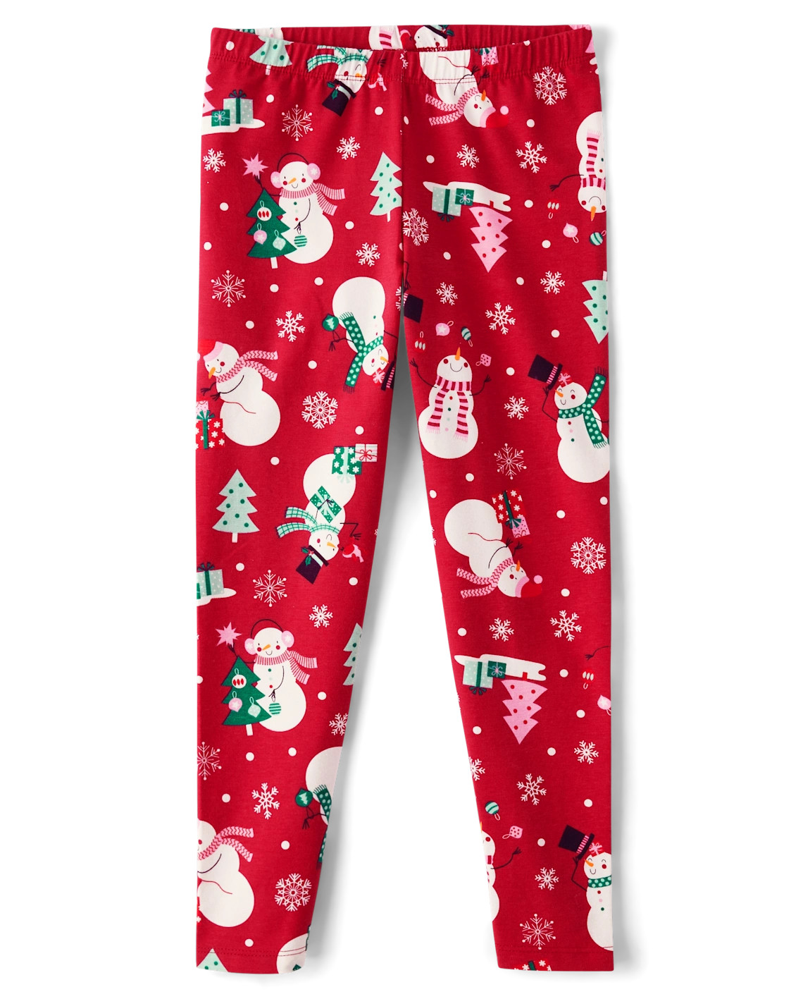 Girls Mix And Match Christmas Print Leggings - CLASSICRED | The Children's Place CA | The Children's Place