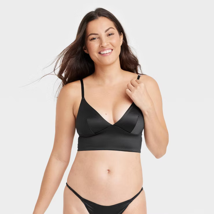 Women's Satin Longline Bralette - Auden™ | Target