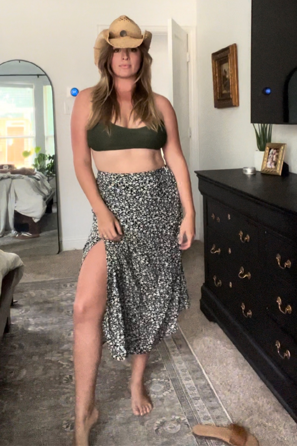 Going for coastal cowgirl. Did I nail it?? Medium in suit and skirt  

#LTKFind #LTKSeasonal #LTKfit