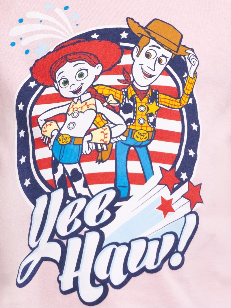 Toy Story Toddler Graphic Patriotic Americana Americana Crewneck Tee with Short Sleeves, Sizes 12... | Walmart (US)