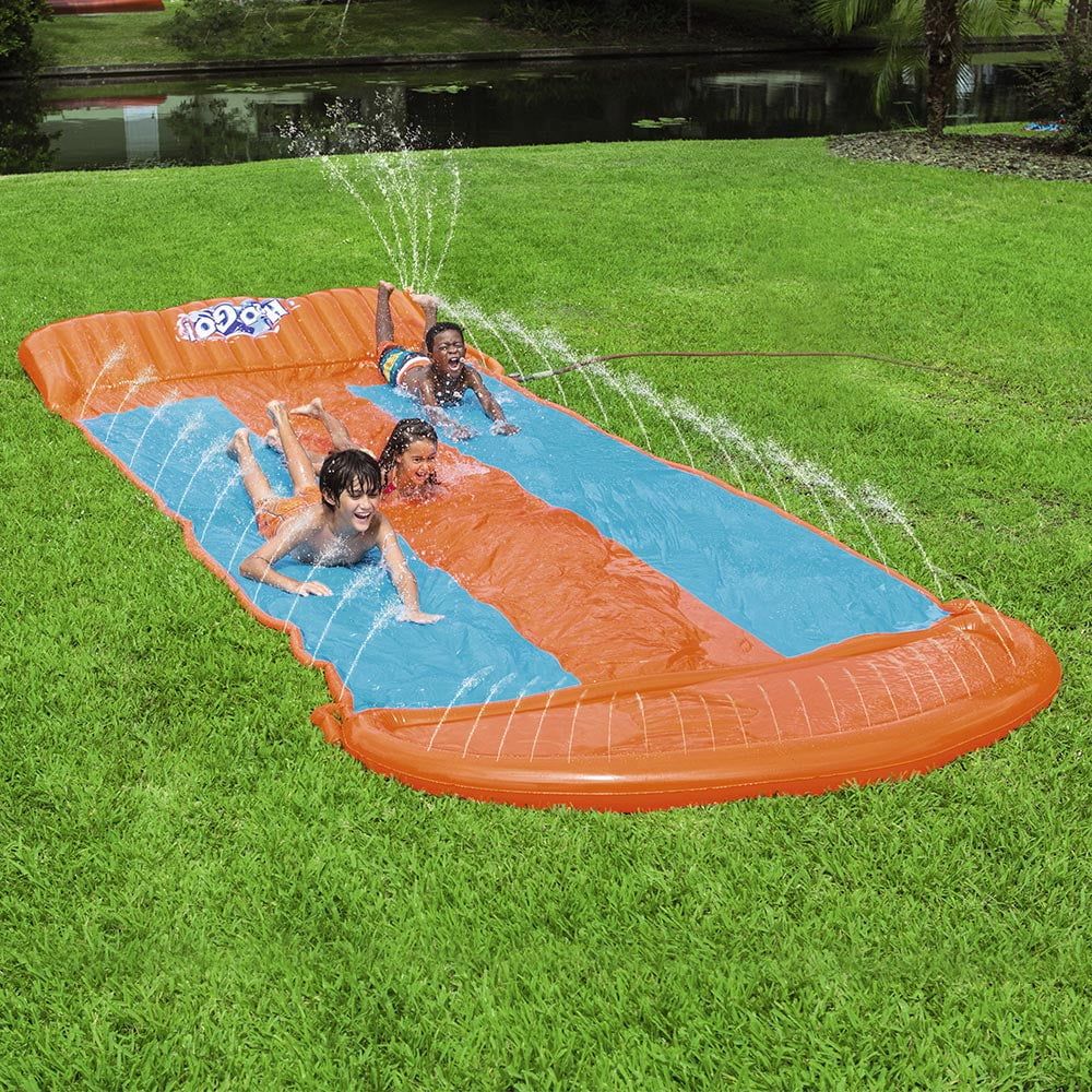 H2OGO! 18' Triple Lane Water Slide with Ramp | Walmart (US)