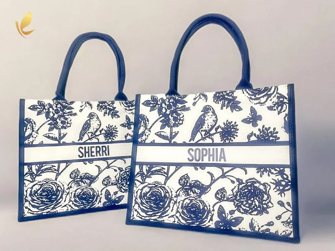 Custom Tote Bag for Her | Personalized Name Canvas Tote Bags for Bachelorette, Birthday, Gift for... | Etsy (US)