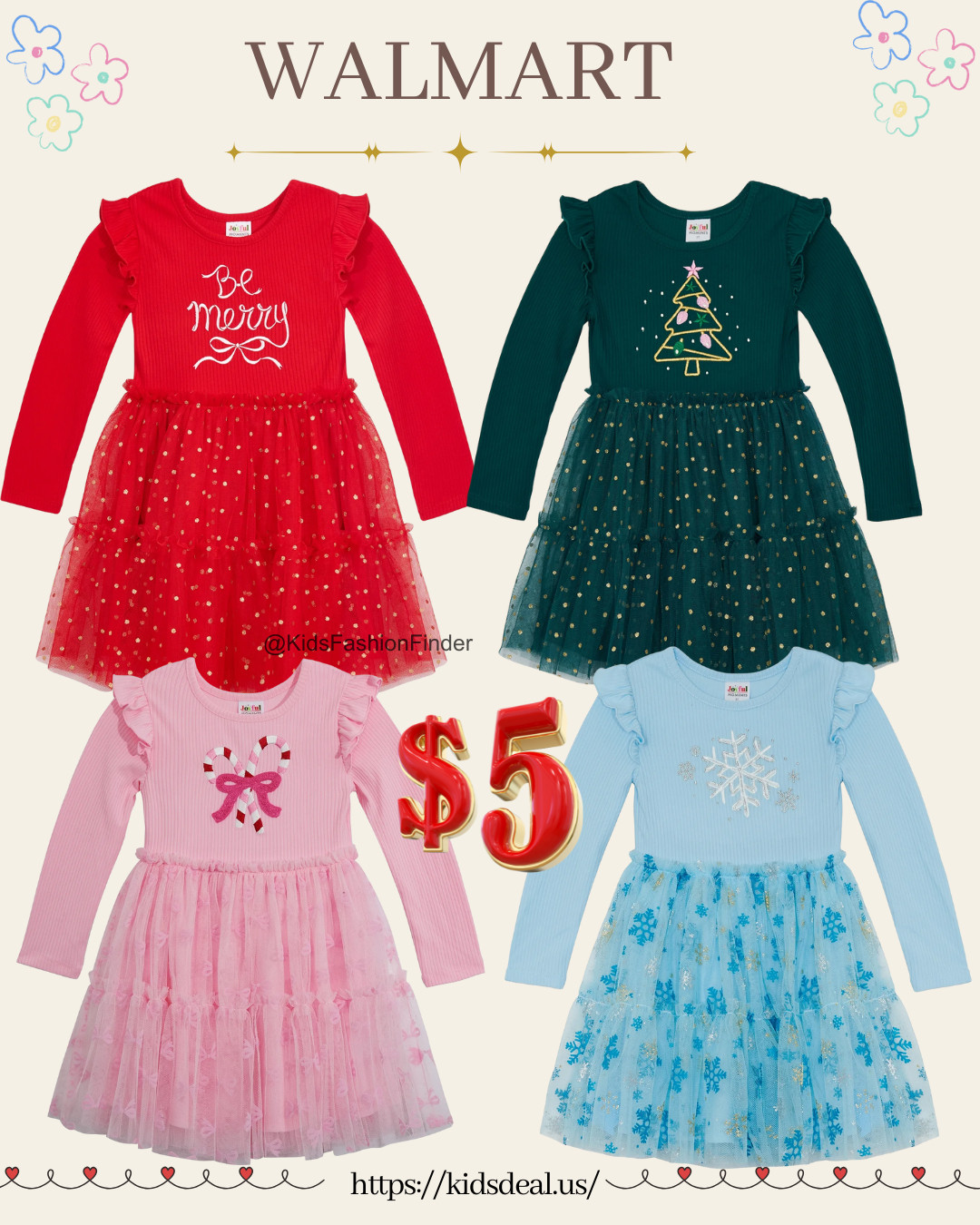 🎀✨ Super cute Christmas tutu dress — now only $5 at Walmart!

Perfect for holiday photos, parties, or everyday festive fun. At this price, you can grab a few for the season! 🎄❤️

#WalmartDeals #HolidayOutfits #ChristmasDress #TutuDress #KidsFashion #MomLife #BudgetFinds 🎀✨ 

 

#LTKHoliday #LTKSaleAlert #LTKKids