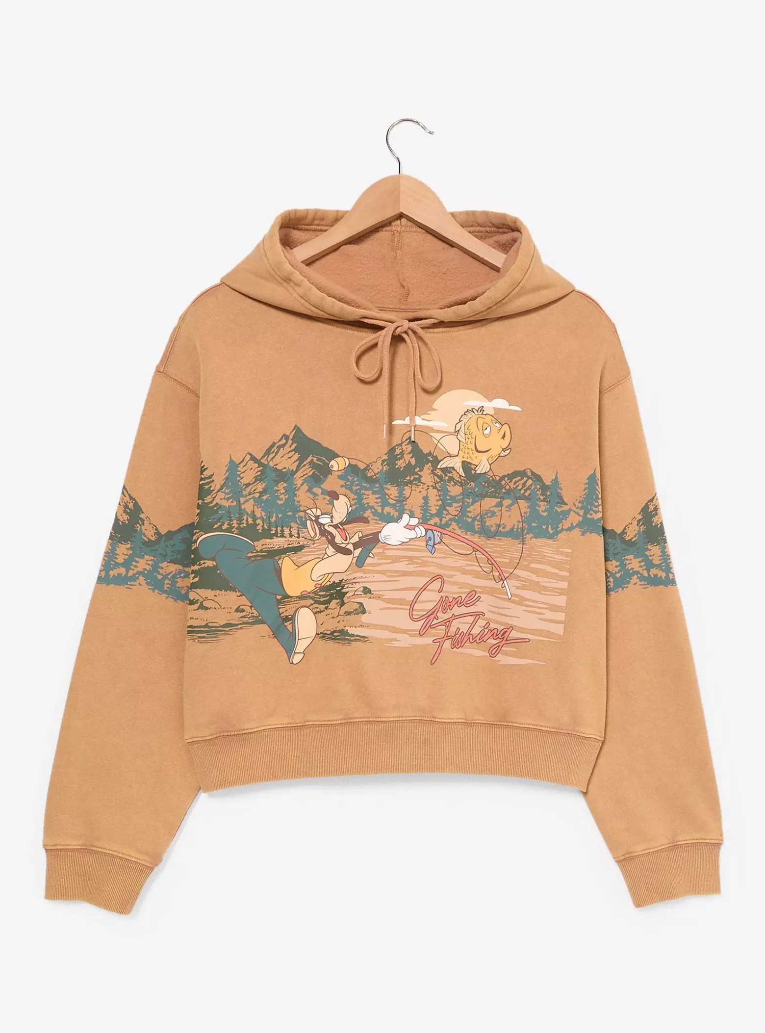 Disney A Goofy Movie Gone Fishing Women's Cropped Hoodie - BoxLunch Exclusive | BoxLunch