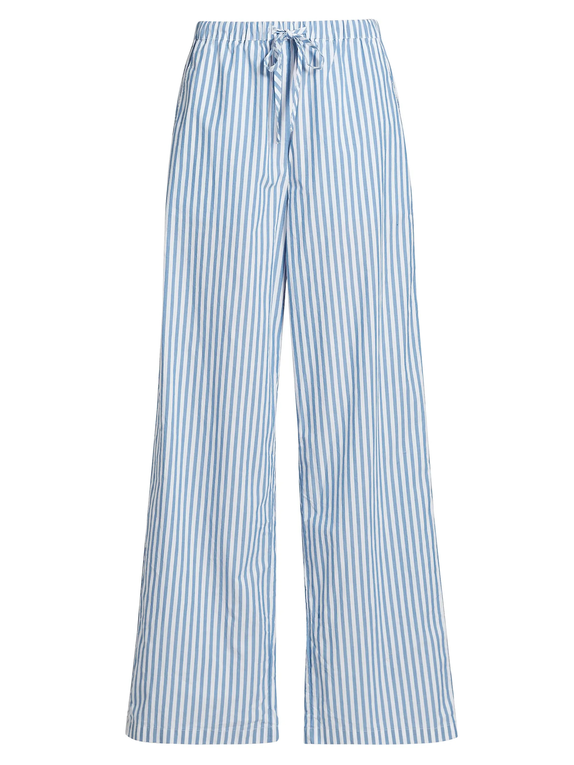 Emmie Striped Cotton Wide-Leg Pants | Saks Fifth Avenue