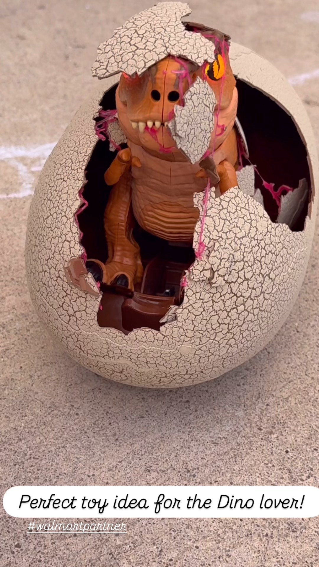 This @walmart Jurassic T Rex hatching toy is seriously amazing! You simply knock 3 times on the egg, watch it slowly hatch and then you can do tricks and feed it. Such a perfect gift for the Dino lover. #walmartpartner #walmart 

#LTKSaleAlert #LTKHoliday #LTKGiftGuide