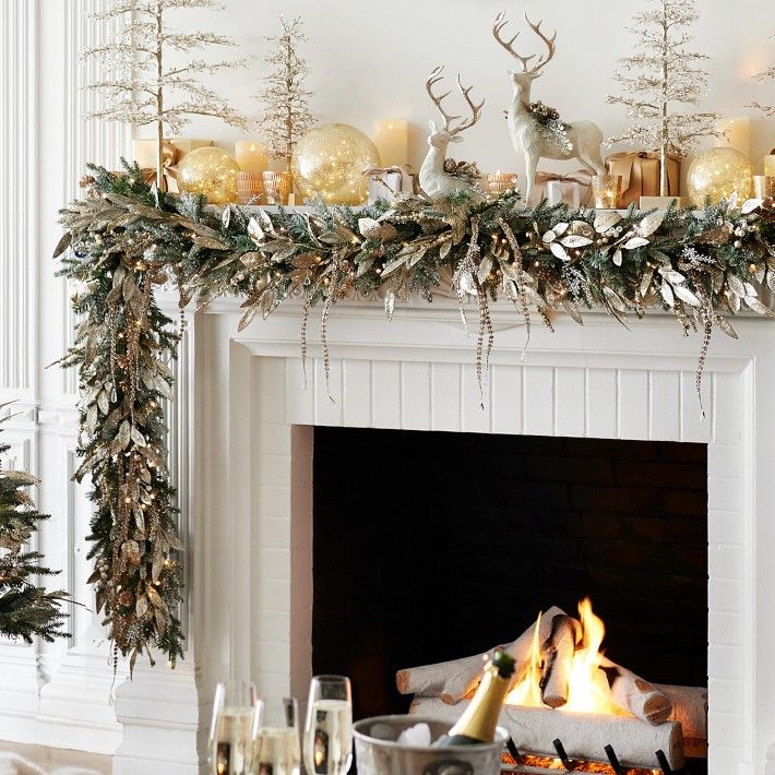 Balsam Hill Champagne and Crystal Wreath & Garland | Williams-Sonoma