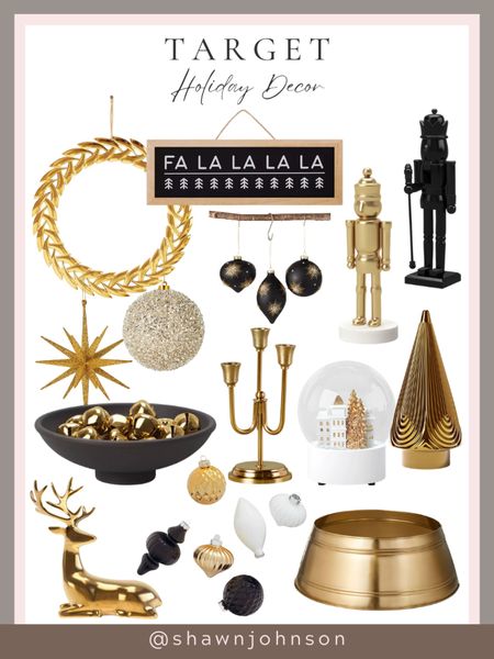Elevate your holiday style with the chic sophistication of new arrivals in black, white, and gold holiday decor from Target. #TargetHolidayDecor #FestiveElegance #BlackWhiteGold #HolidayMagic #HomeForTheHolidays #NewArrivals



#LTKHoliday #LTKhome