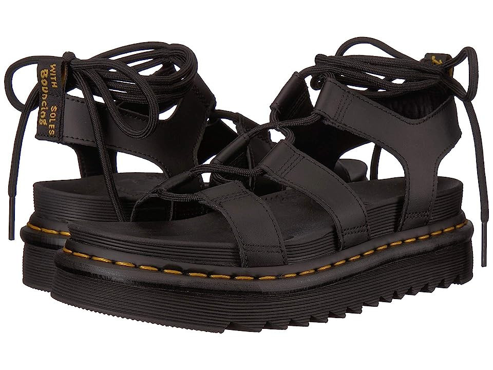Dr. Martens Nartilla Women's Sandals Black : UK 5 (US Women's 7) M, Leather | Zappos