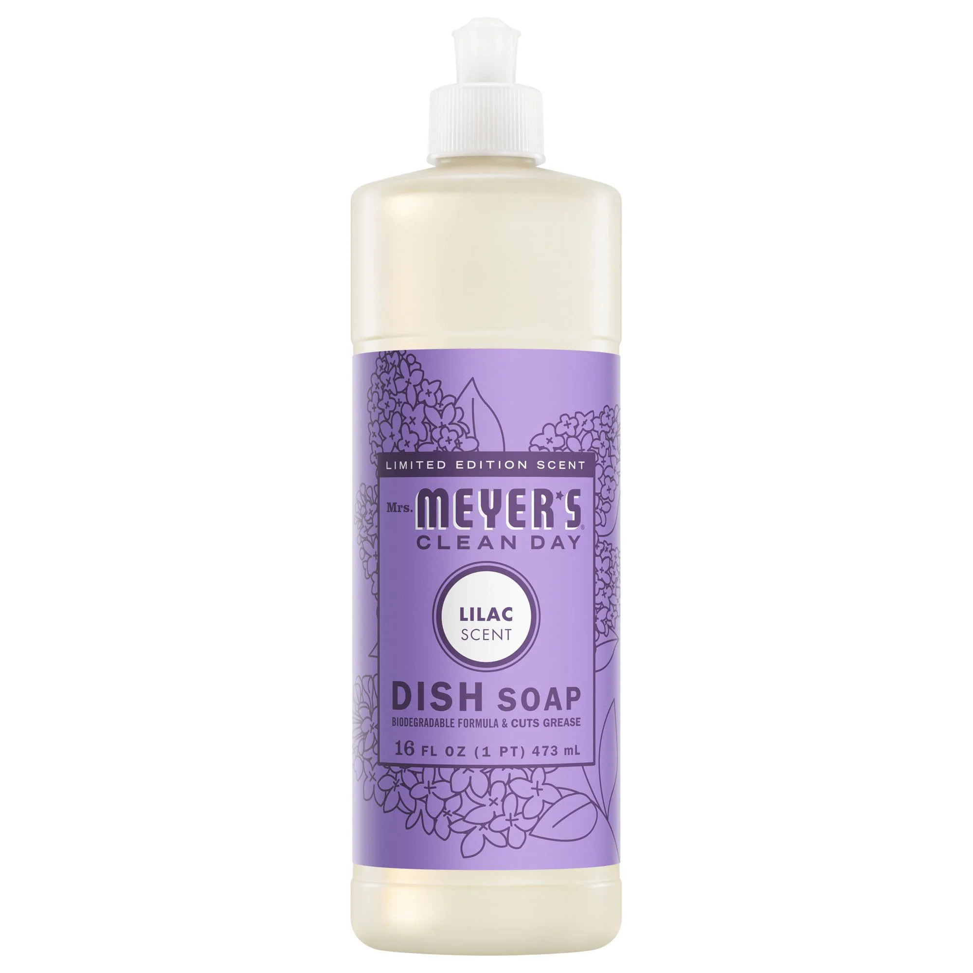 Mrs. Meyer's Clean Day Liquid Dish Soap Lilac 16 fl. oz one_size | 808124700588-4C-E07E | Lowe's
