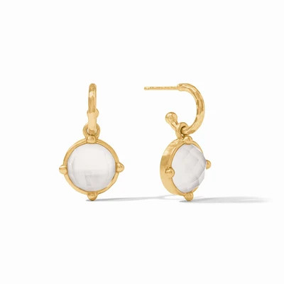 Honeybee Hoop & Charm Earring - Mother of Pearl | Julie Vos
