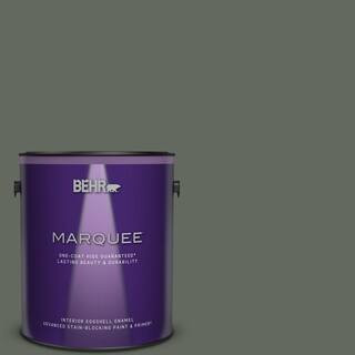 1 gal. #N410-6 Pinecone Hill One-Coat Hide Eggshell Enamel Interior Paint & Primer | The Home Depot