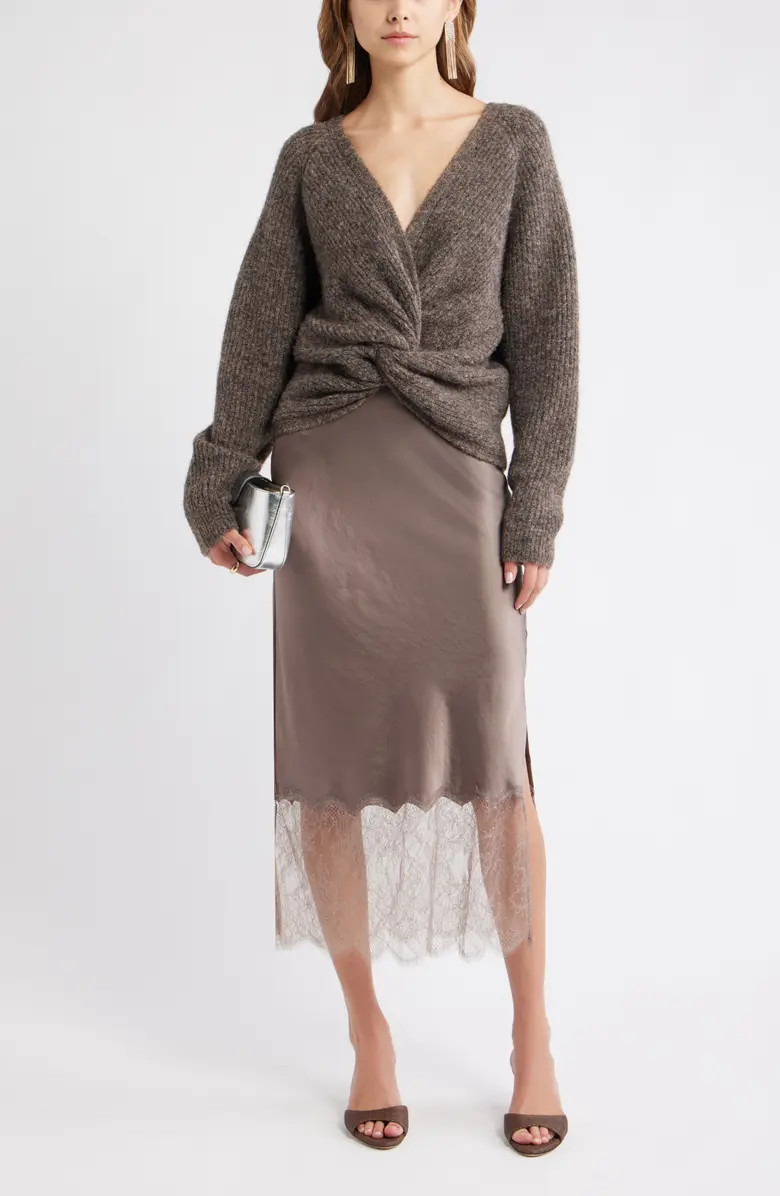 Open Edit Twist Reversible Sweater | Nordstrom | Nordstrom